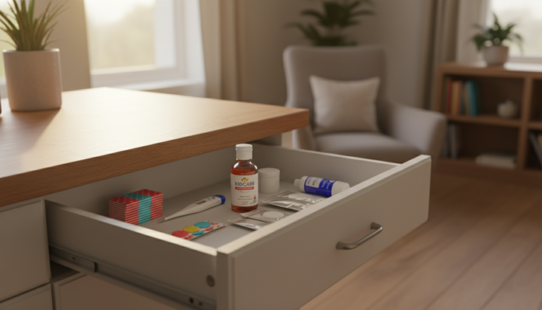 Apteczka pierwszej pomocy dla rodzica – Co musisz mieć w domu na wypadek nagłej choroby lub urazu dziecka?